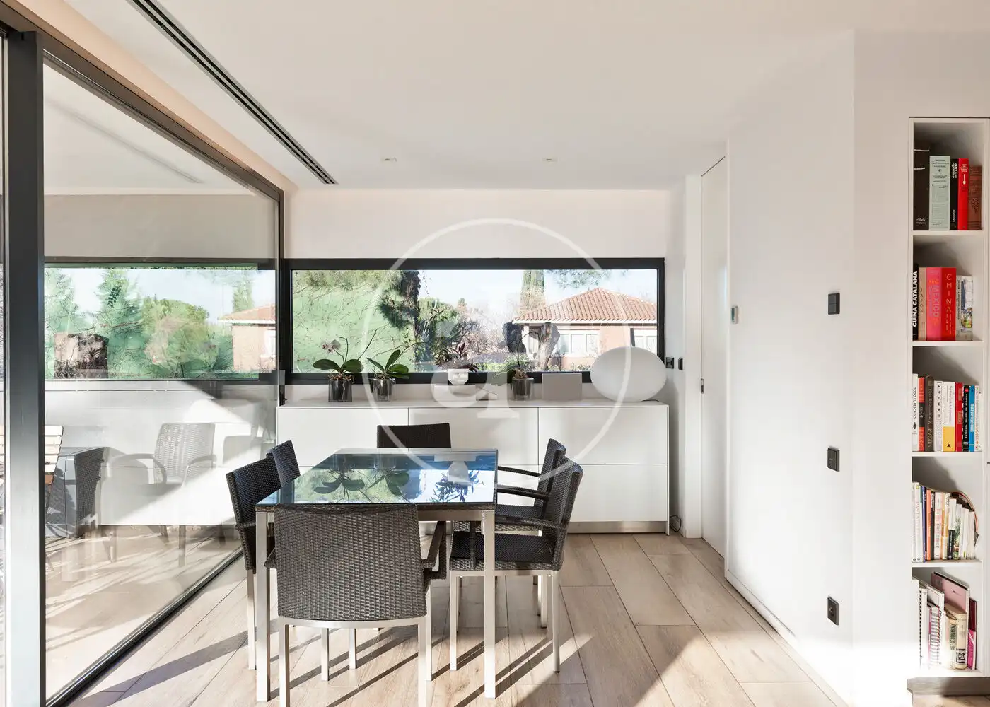 Dining room of Houses for sale in Sant Cugat del Vallès  with Air Conditioner, Heating and Private garden