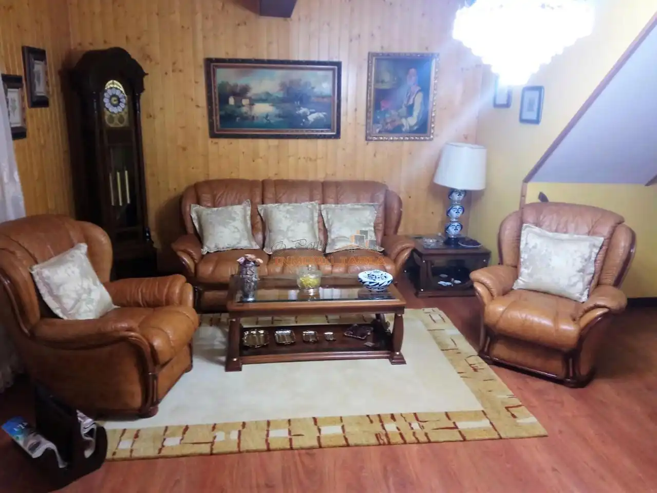 Sala de estar de Casa o chalet en venta en San Sadurniño con Calefacción, Jardín privado y Terraza