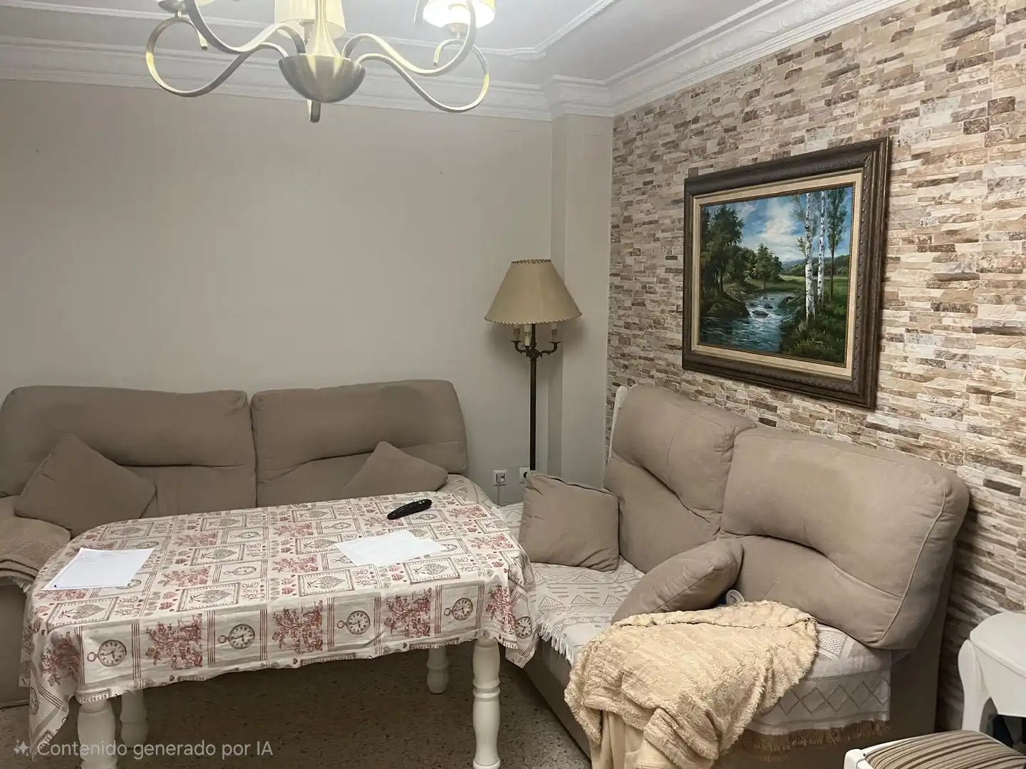 Sala de estar de Casa adosada en venta en Dos Hermanas con Terraza y Amueblado