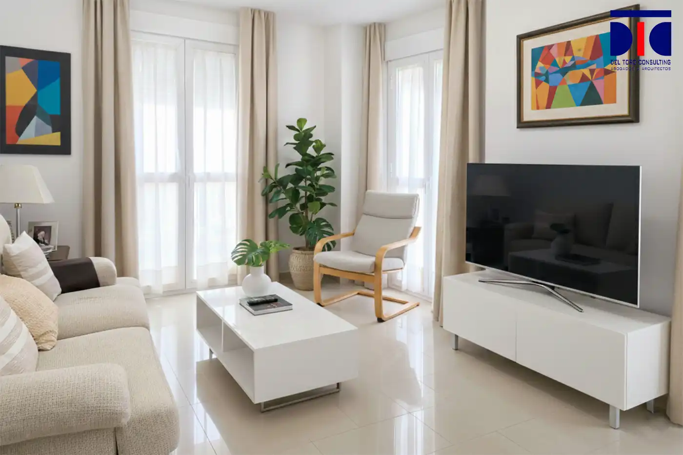 Sala de estar de Piso en venta en Sevilla con Aire acondicionado, Calefacción y Terraza