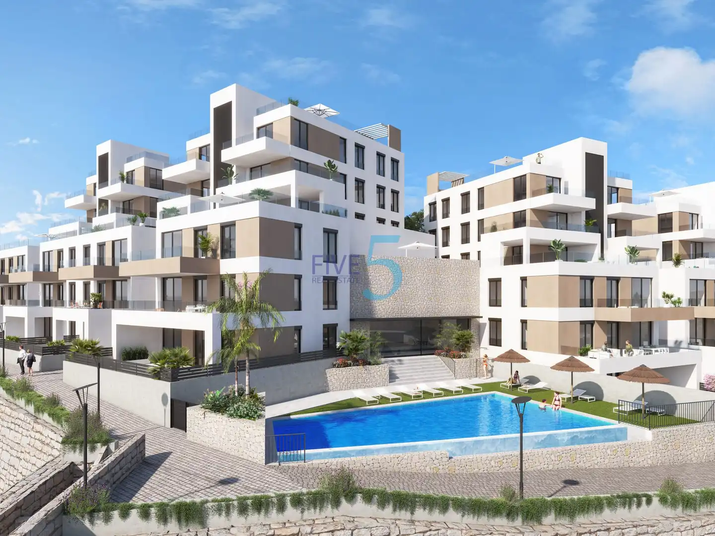 Exterior view of Flat for sale in Vera  with Swimming Pool