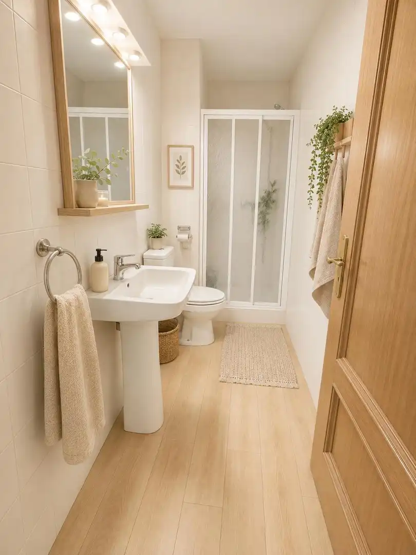 Bathroom of Flat for sale in Málaga  with Air Conditioner and Parquet flooring