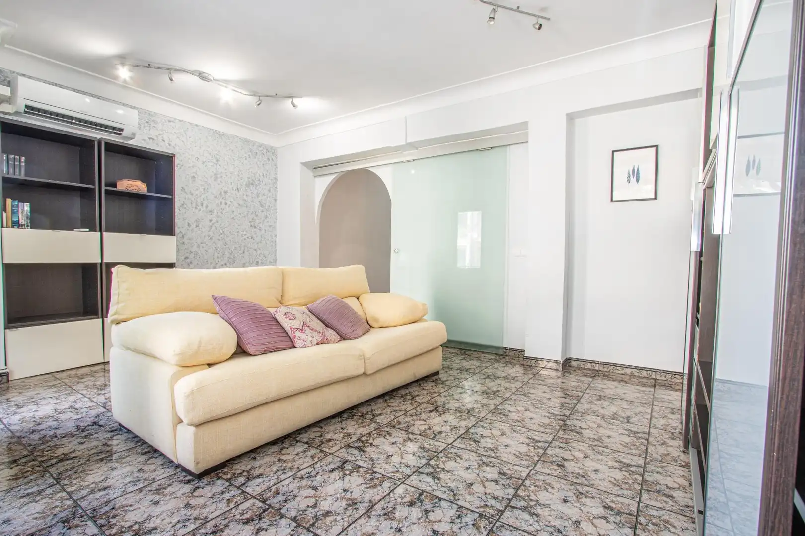 Living room of Flat for sale in  Palma de Mallorca  with Air Conditioner, Furnished and Balcony
