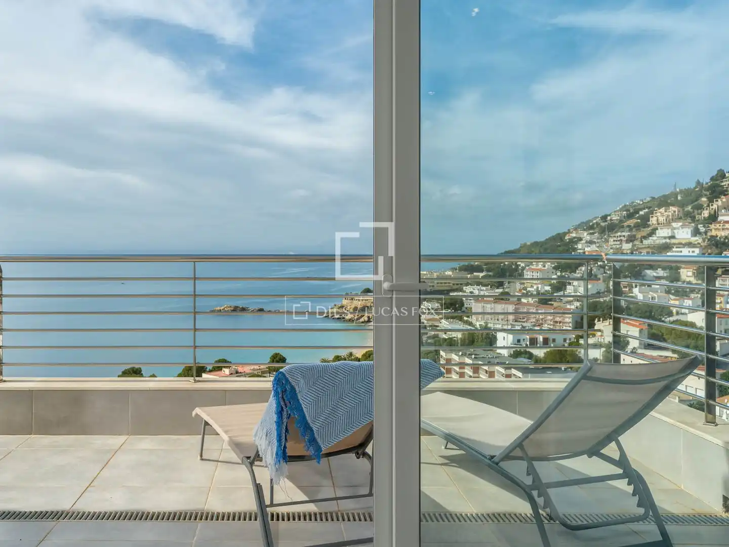 Balcony of Houses for sale in Roses  with Air Conditioner, Heating and Terrace