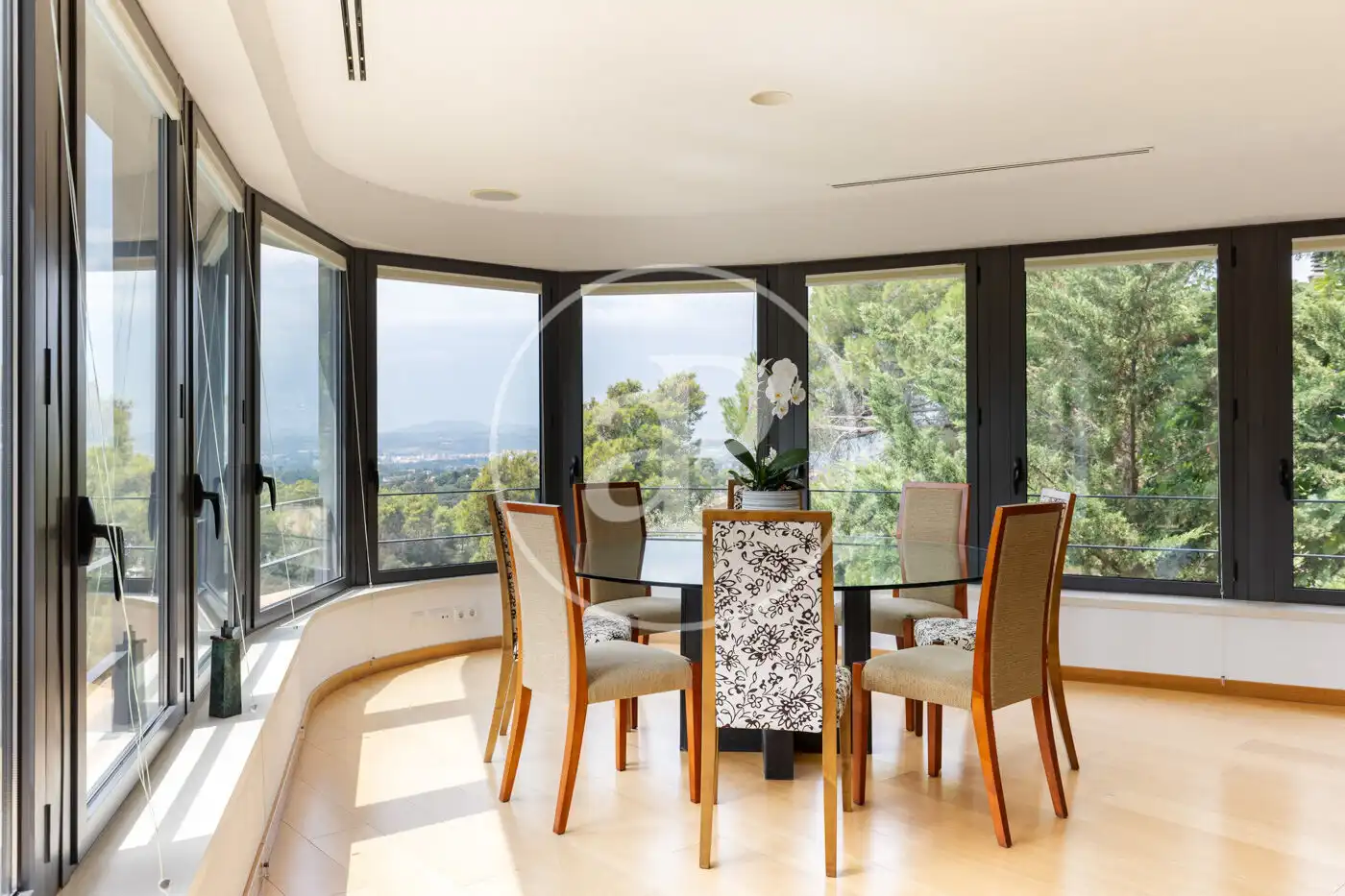 Dining room of Houses for sale in Sant Cugat del Vallès  with Air Conditioner, Heating and Private garden