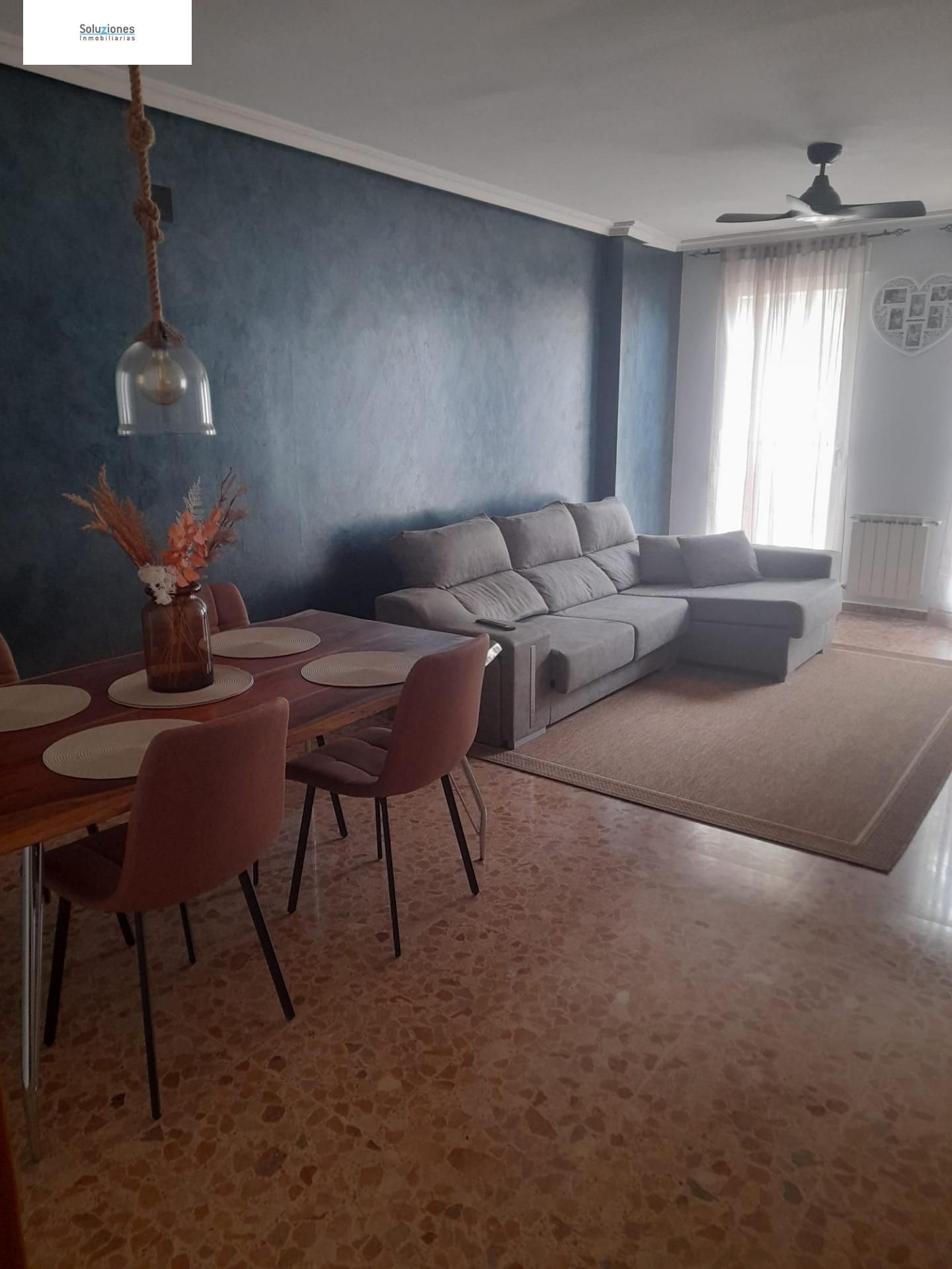 Living room of Flat for sale in Chinchilla de Monte-Aragón  with Heating, Furnished and Balcony