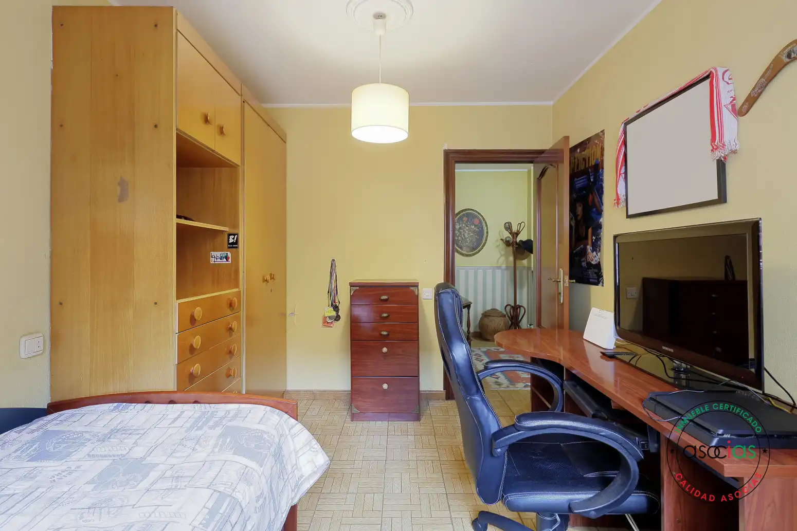 Bedroom of Flat for sale in Gijón   with Heating