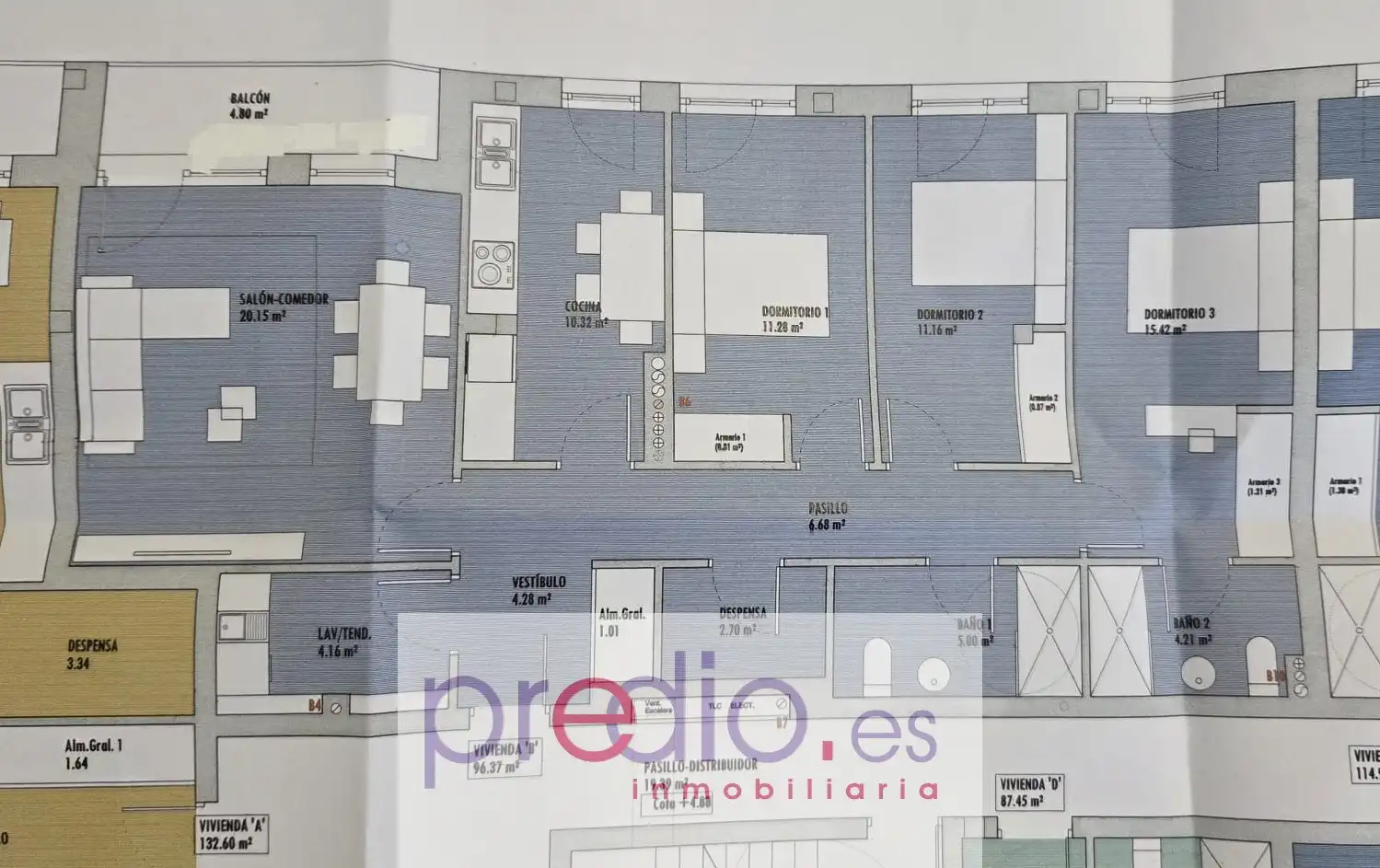 Piso con terraza en venta en Rúa Montirón, imagen 4