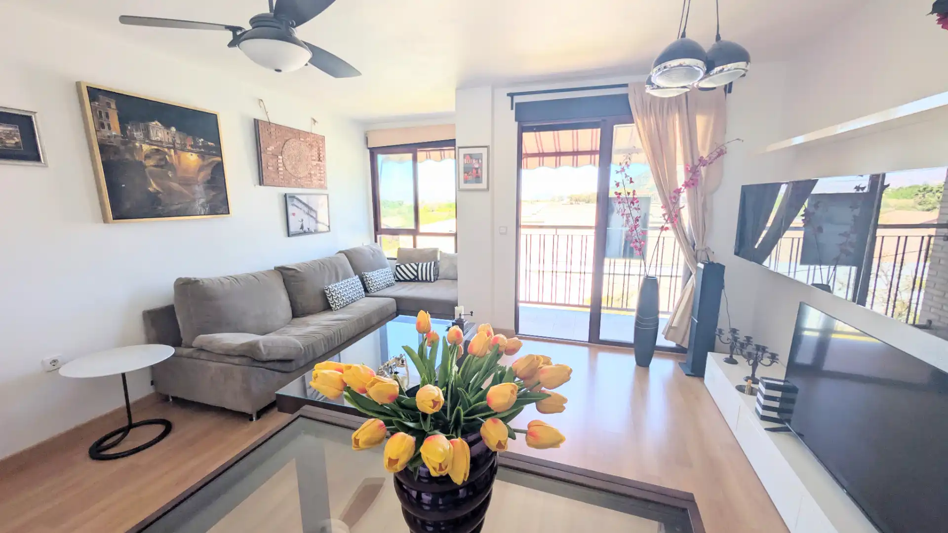 Living room of Duplex for sale in  Murcia Capital  with Air Conditioner, Terrace and Storage room