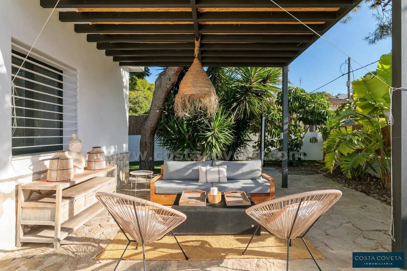 Terrassa de Casa o xalet en venda en El Campello amb Aire condicionat, Jardí privat i Terrassa