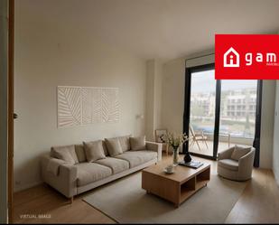 Sala d'estar de Àtic en venda en San Jorge / Sant Jordi amb Aire condicionat i Terrassa