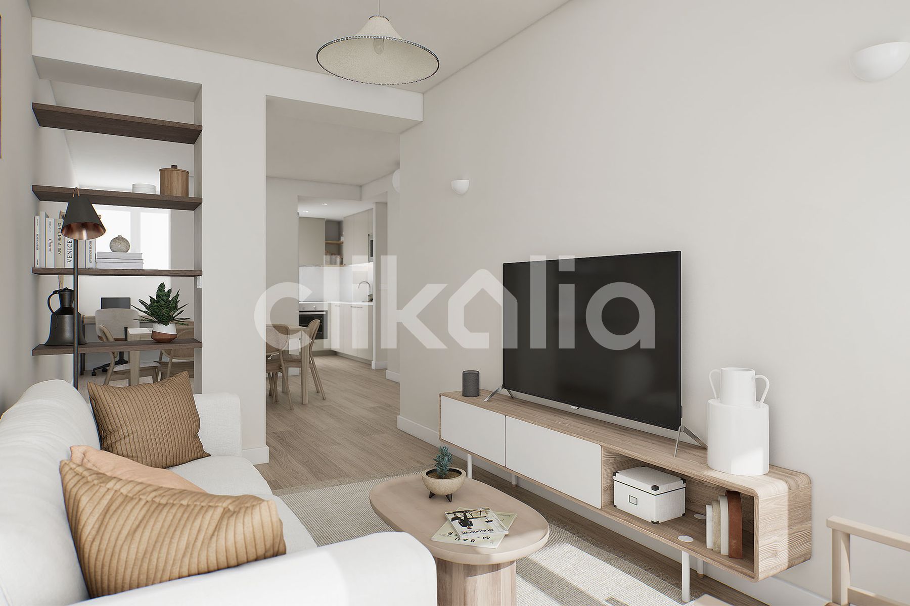 Living room of Flat for sale in Málaga Capital  with Air Conditioner and Terrace