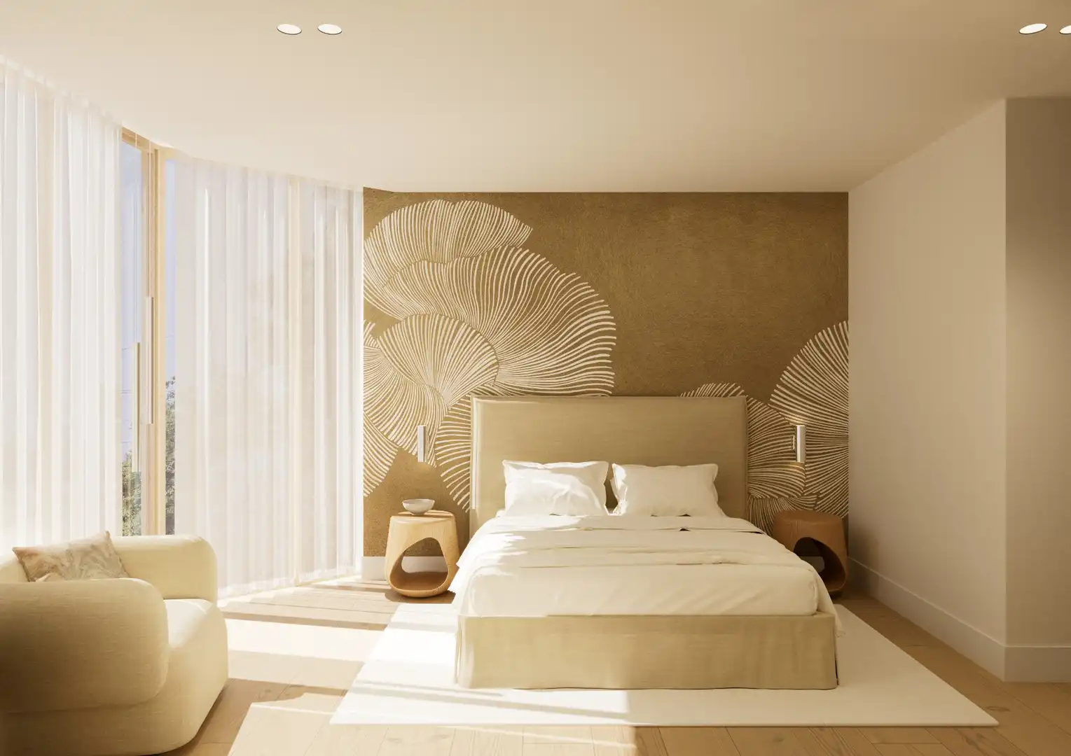 Bedroom of Flat for sale in Moncofa  with Air Conditioner and Heating