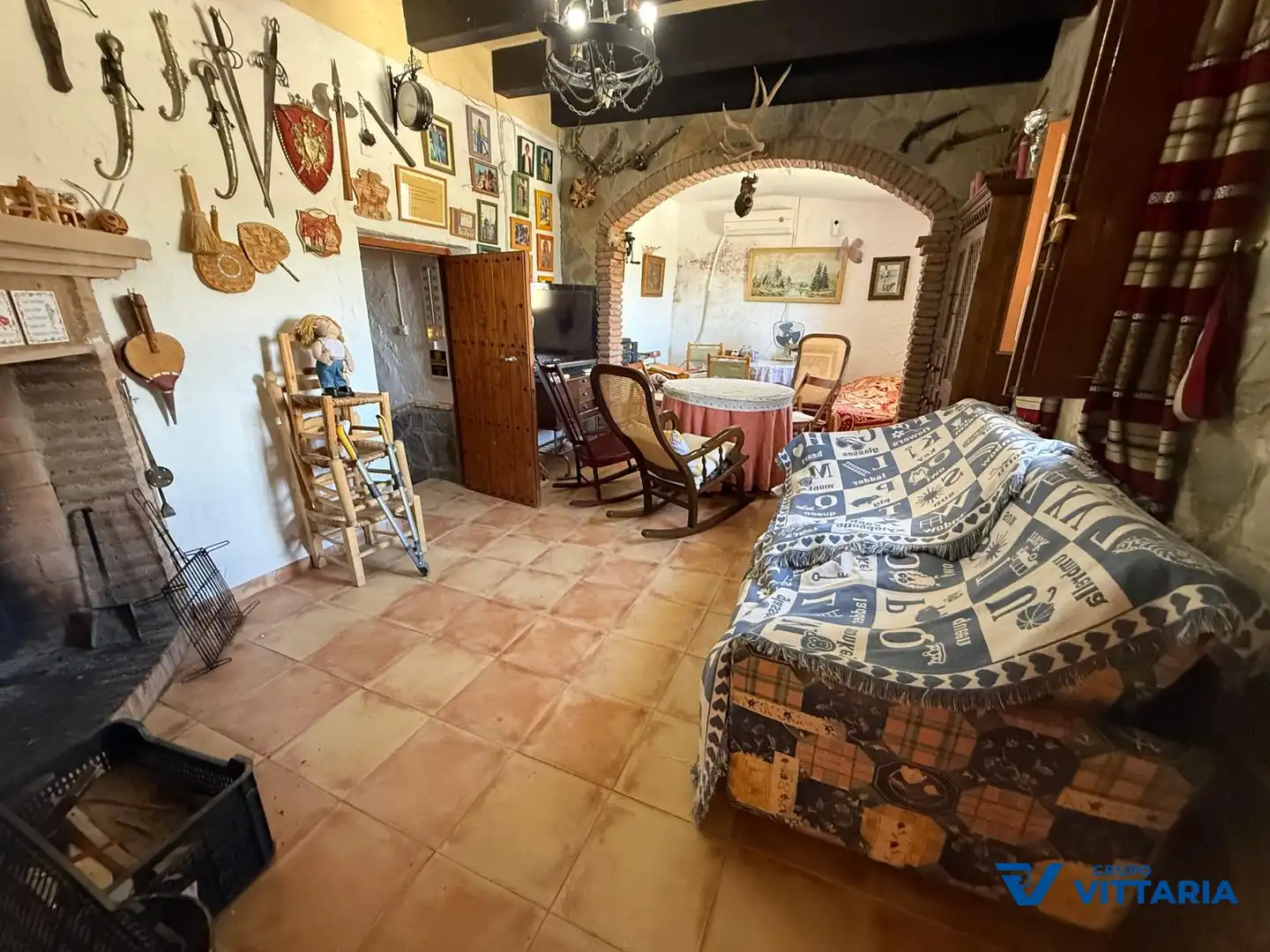 Wohnzimmer von Einfamilien-Reihenhaus zum Verkauf in Instinción mit Terrasse