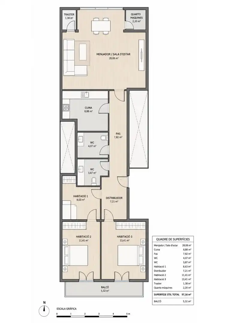 Appartamento con terrazza in vendita a Calle MUNTANER, imagen 21