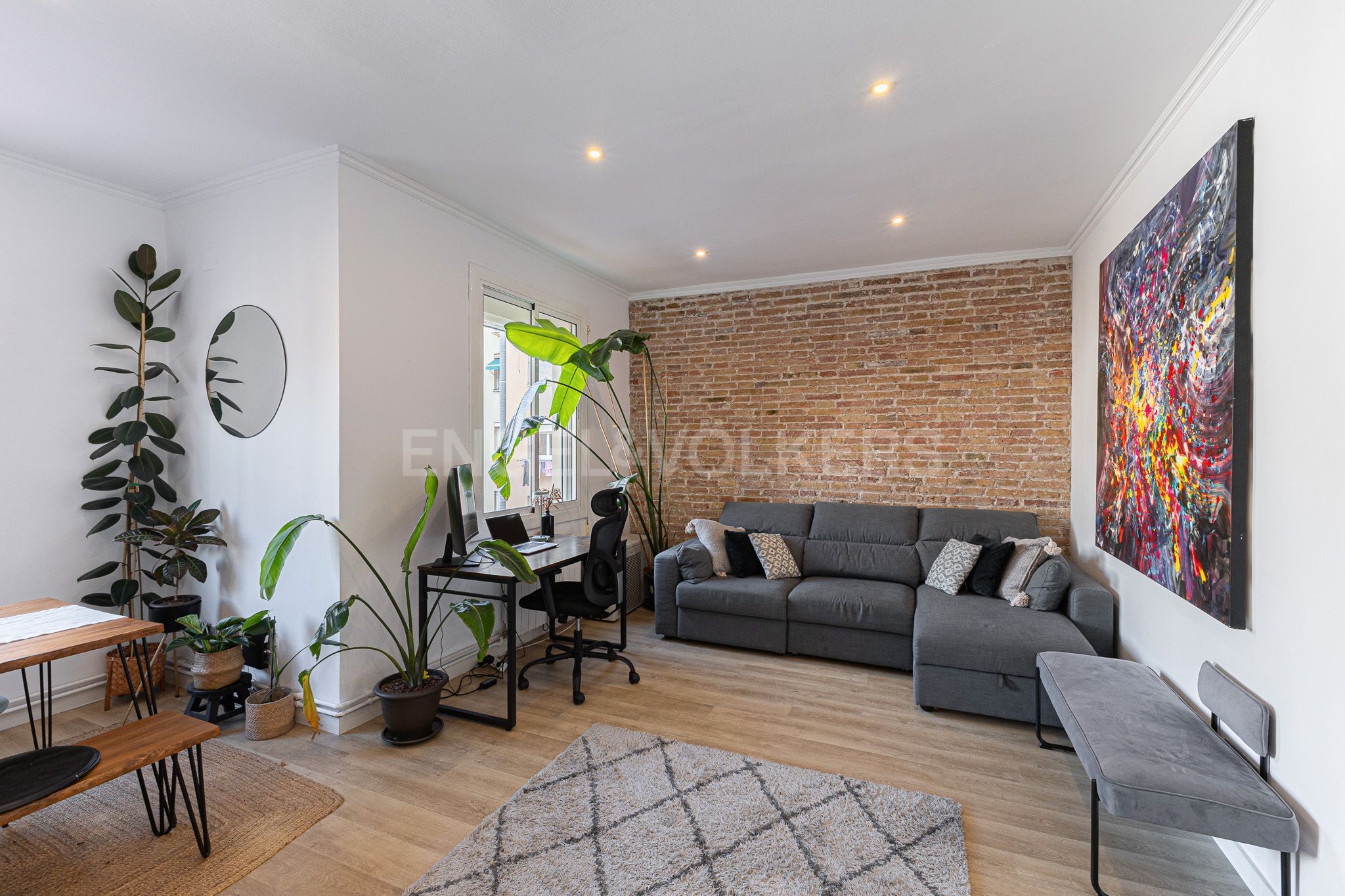Sala d'estar de Apartament en venda en  Barcelona Capital amb Calefacció