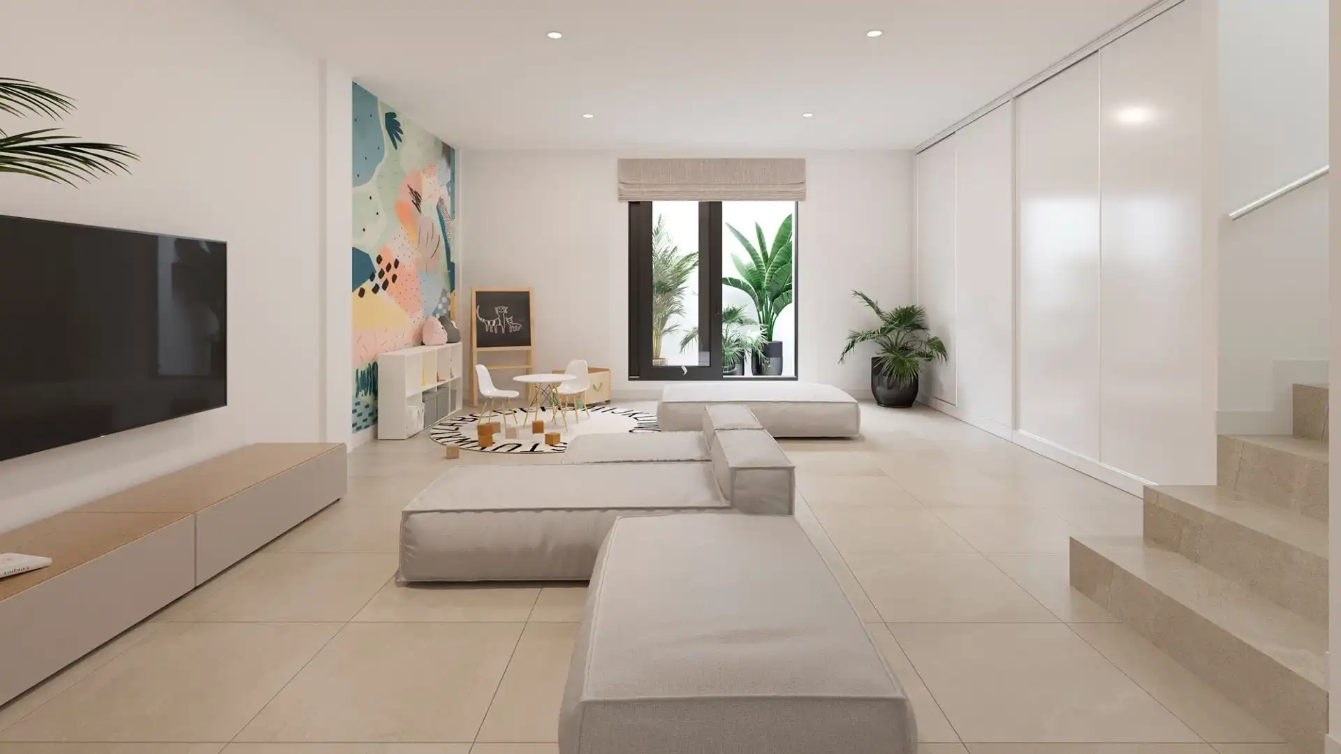 Sala de estar de Casa adosada en venta en Benahavís con Aire acondicionado, Calefacción y Jardín privado