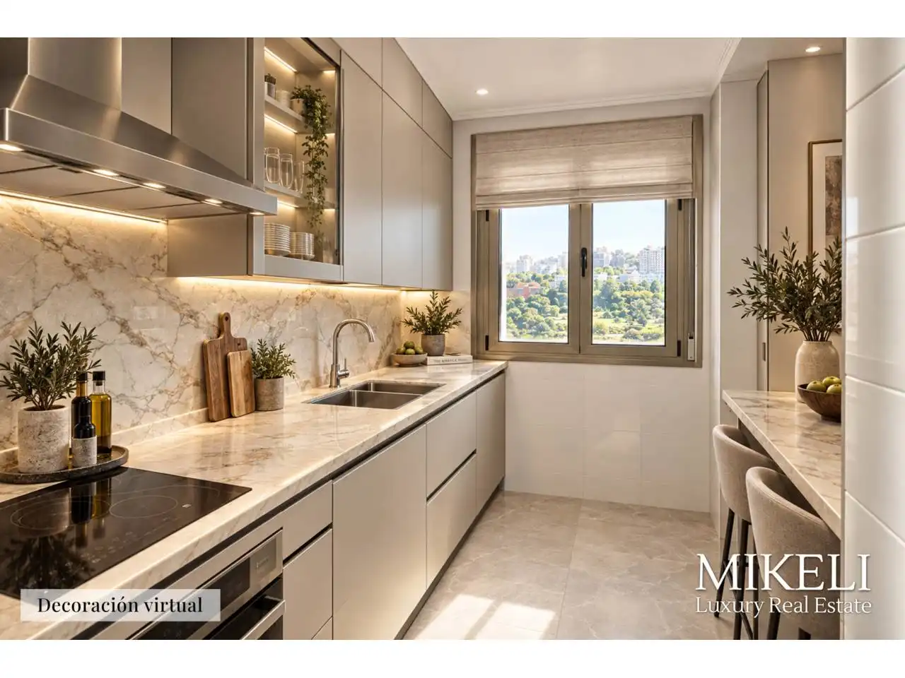 Kitchen of Flat for sale in Santander  with Heating, Parquet flooring and Storage room