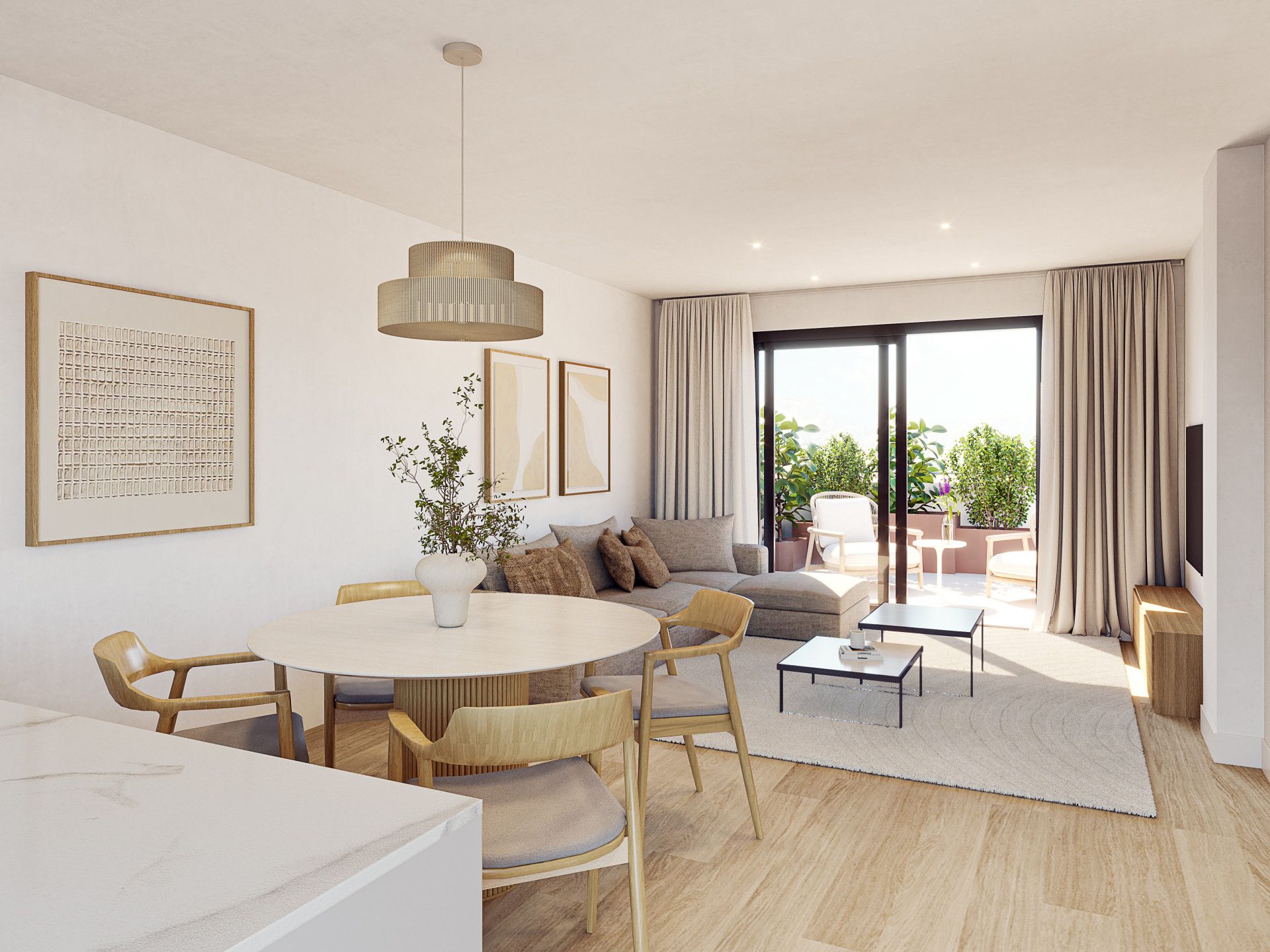 Sala de estar de Planta baja en venta en Torremolinos con Terraza, Piscina y Piscina comunitaria