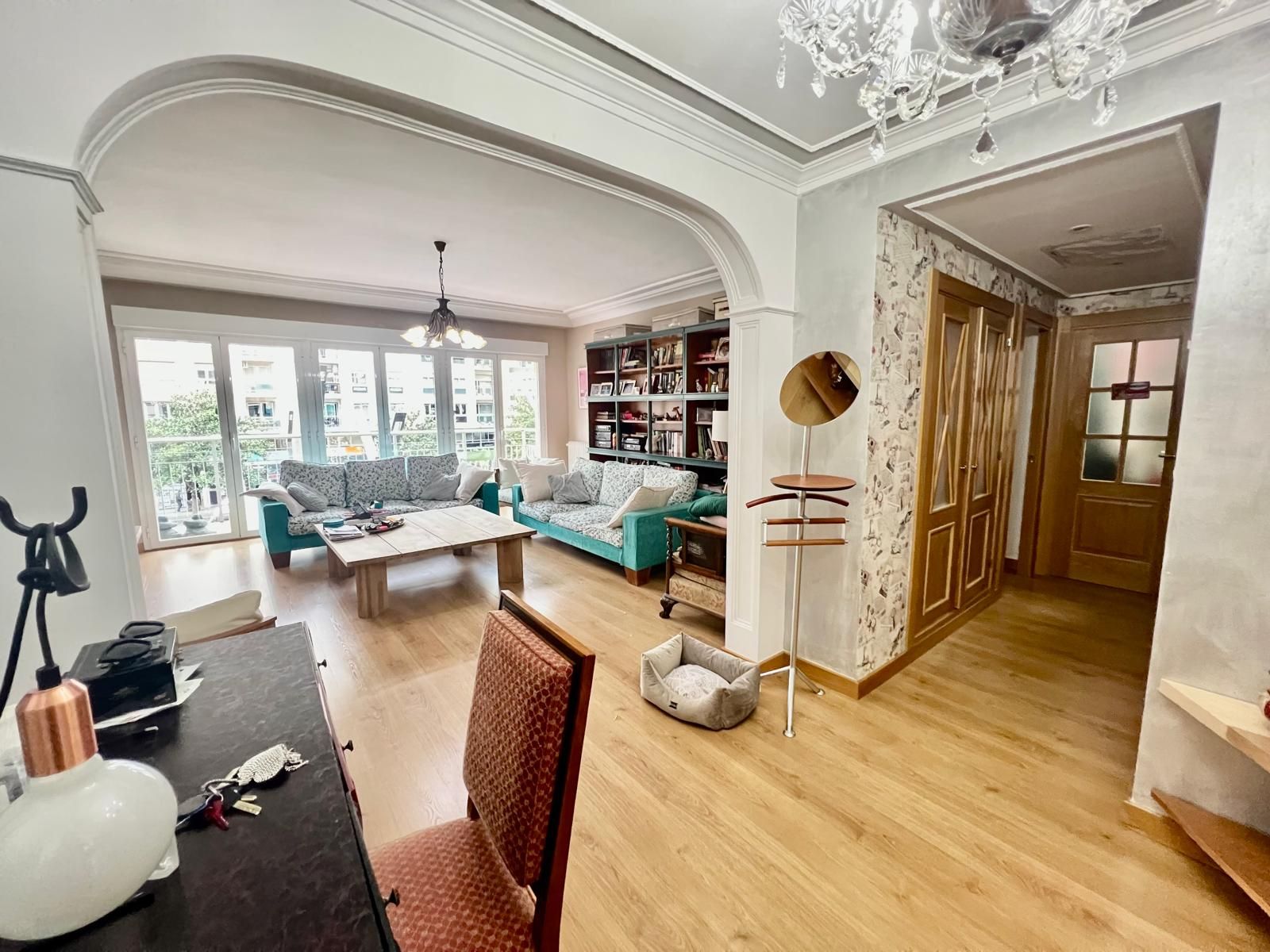 Sala de estar de Piso en venta en  Logroño con Calefacción, Parquet y Terraza