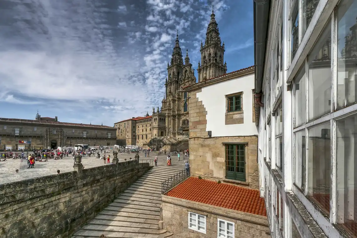 Exterior view of Flat for sale in Santiago de Compostela   with Storage room, Oven and Washing machine