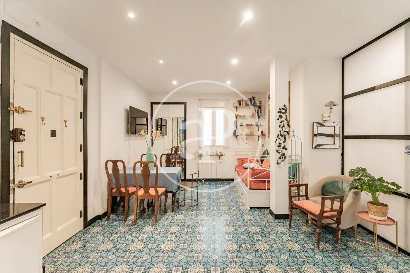 Sala de estar de Piso en venta en Madrid con Calefacción y Amueblado