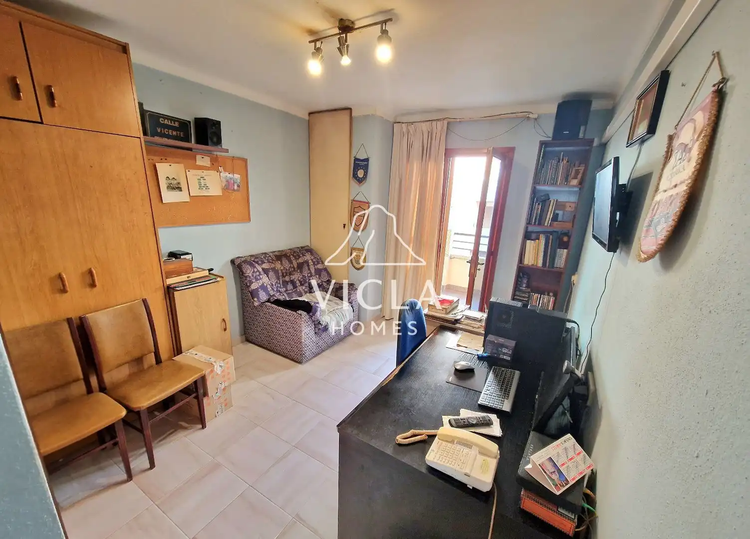 Schlafzimmer von Wohnung zum Verkauf in Eivissa mit Klimaanlage, Heizung und Terrasse