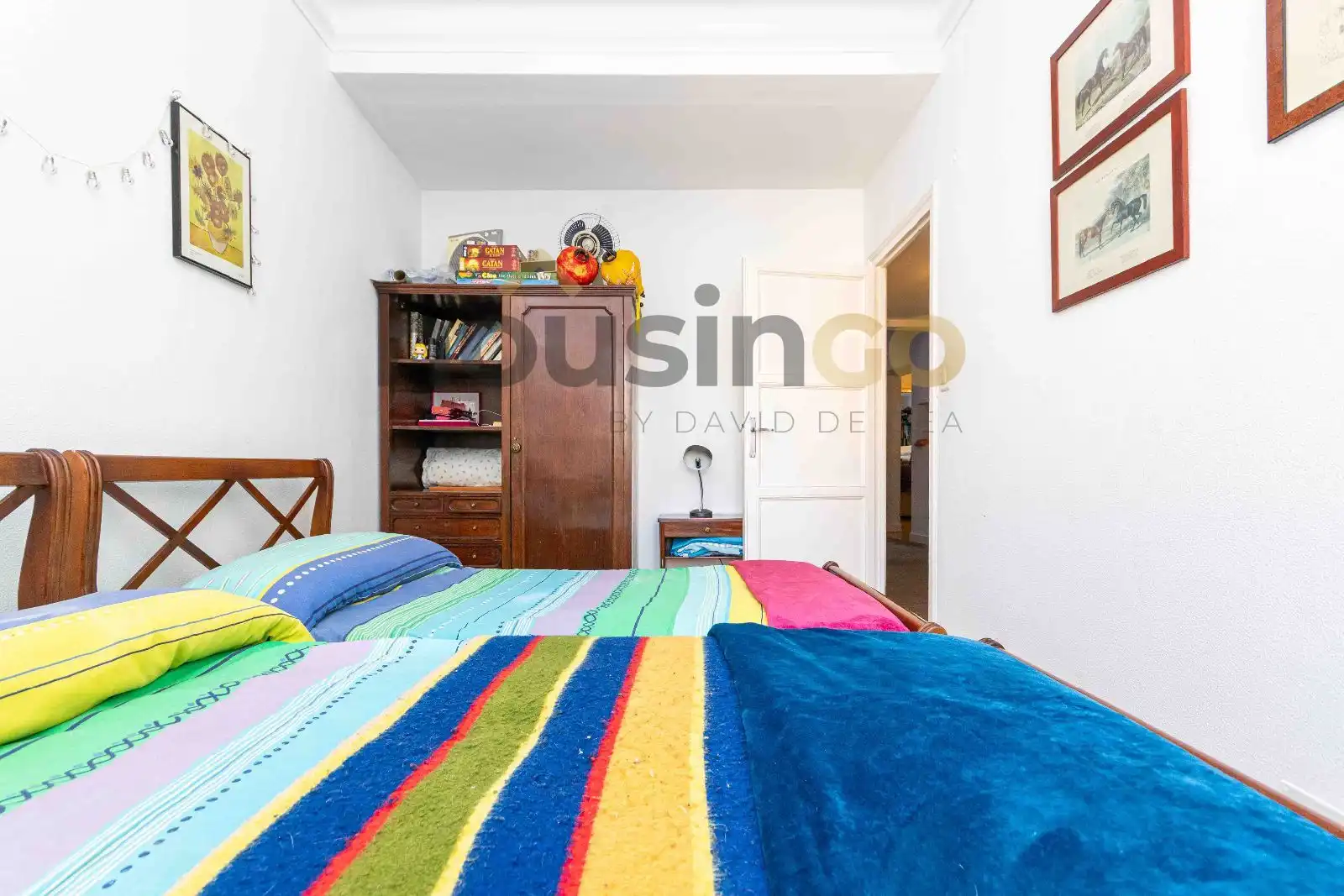 Bedroom of Flat for sale in Madrid  with Heating, Terrace and Storage room