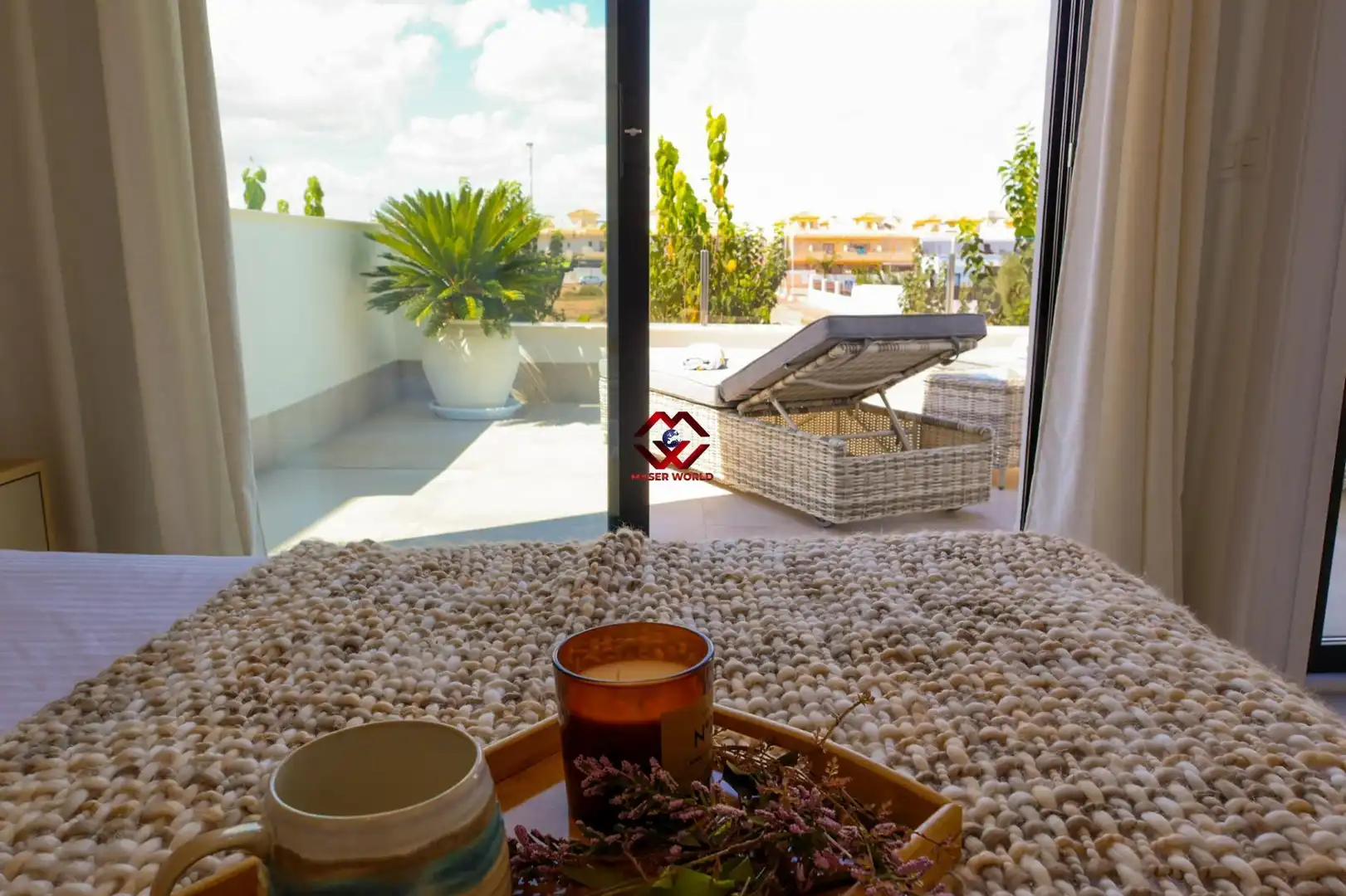 Terrassa de Casa o xalet en venda en San Javier amb Aire condicionat, Calefacció i Jardí privat