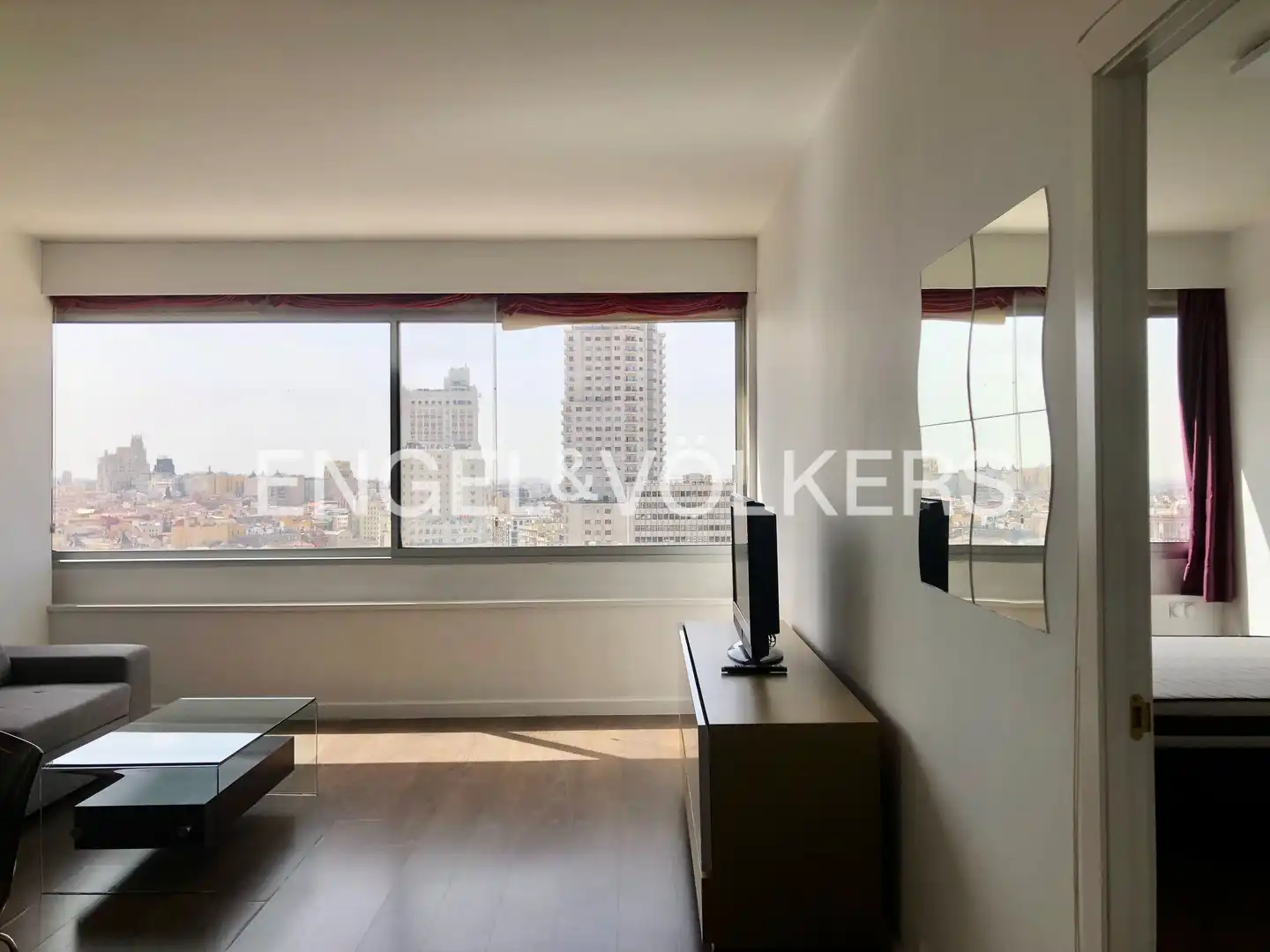 Wohnzimmer von Wohnung zur Miete in Madrid mit Klimaanlage und Heizung
