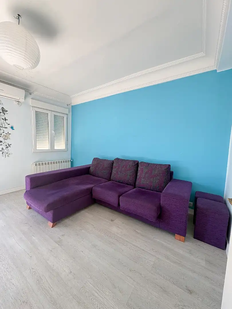 Wohnzimmer von Wohnung zum Verkauf in Madrid mit Klimaanlage und Balkon