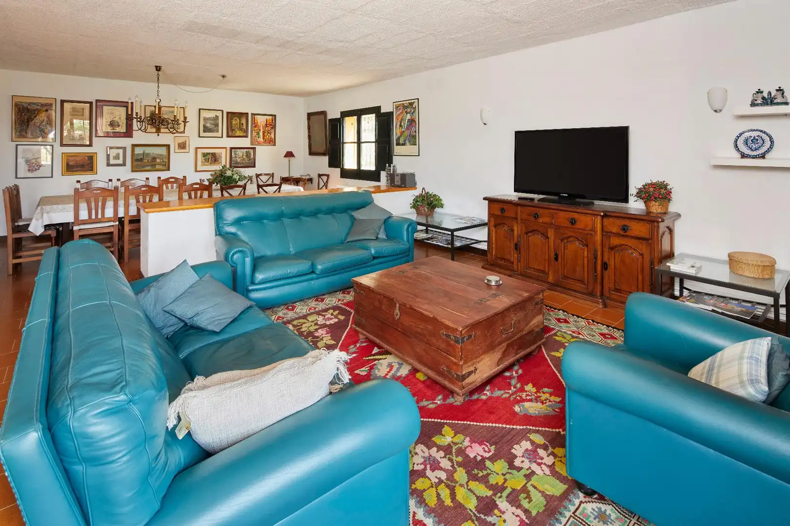 Sala de estar de Finca rústica en venta en Cassà de la Selva con Jardín privado, Terraza y Trastero