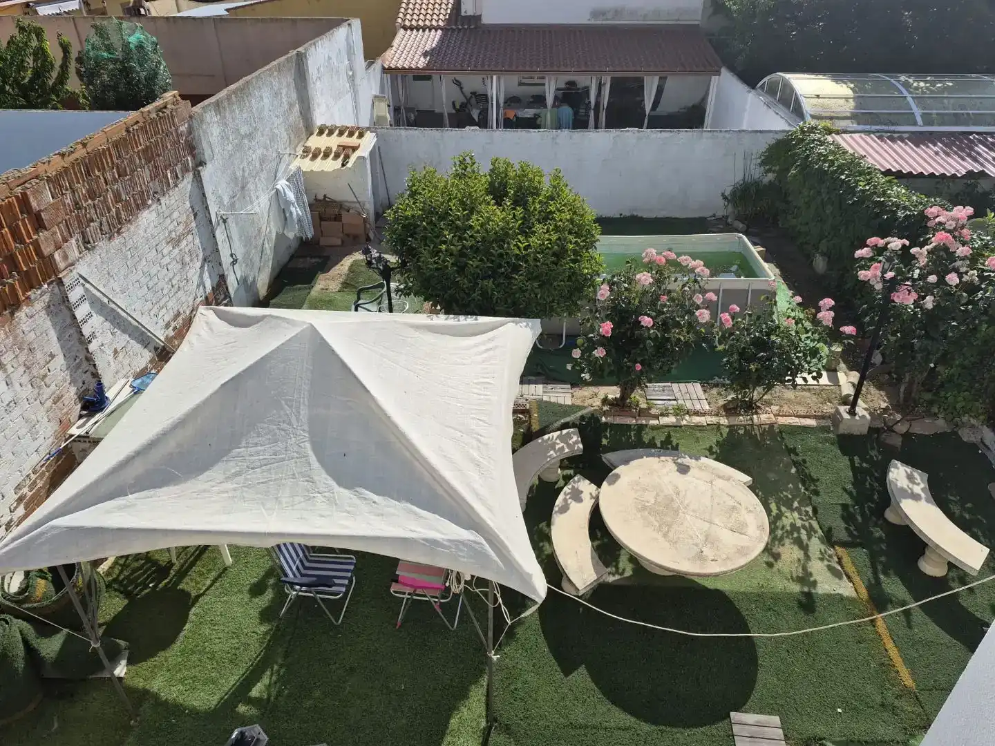 Terrassa de Casa o xalet en venda en Seseña amb Aire condicionat, Jardí privat i Traster