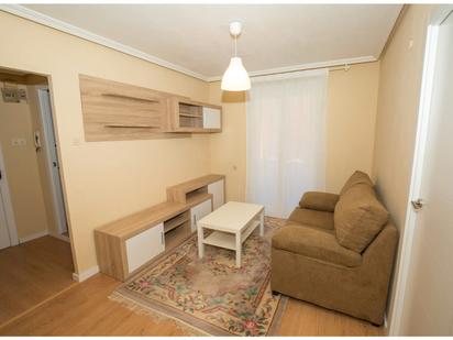 Living room of Flat for sale in Gijón   with Parquet flooring, Furnished and Oven