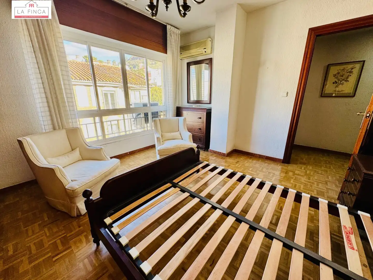 Bedroom of Flat for sale in Málaga  with Air Conditioner and Parquet flooring