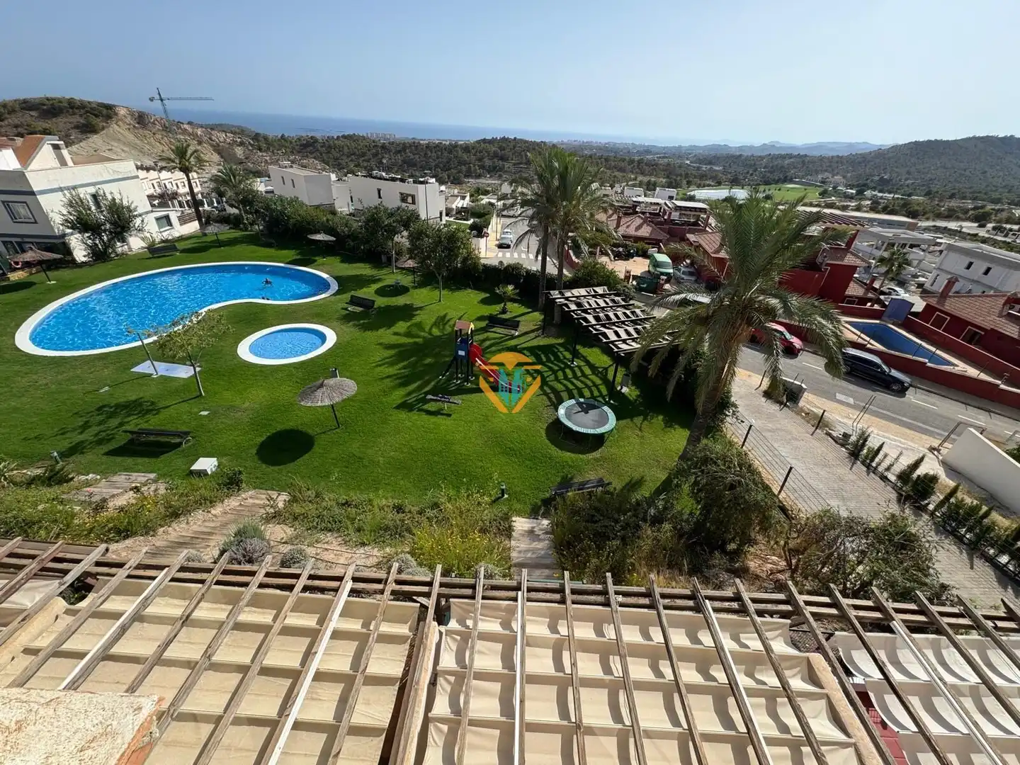 Garden of Detached homes for sale in Finestrat  with Air Conditioner, Balcony and Community pool