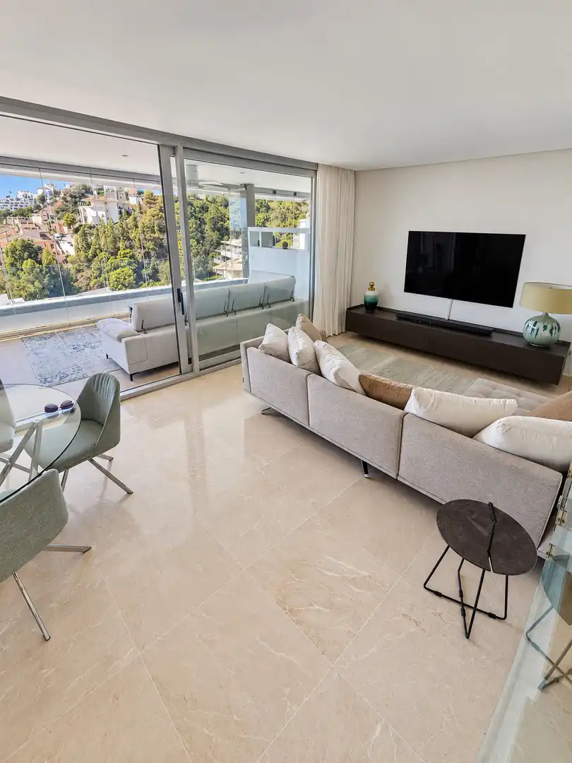 Sala d'estar de Dúplex de lloguer en Los Arqueros - Puerto del Almendro