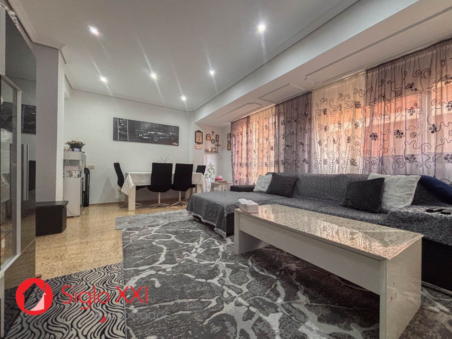 Living room of Flat for sale in Vila-real  with Air Conditioner, Heating and Furnished