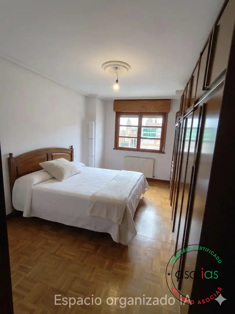 Bedroom of Flat for sale in Carreño  with Heating, Parquet flooring and Terrace