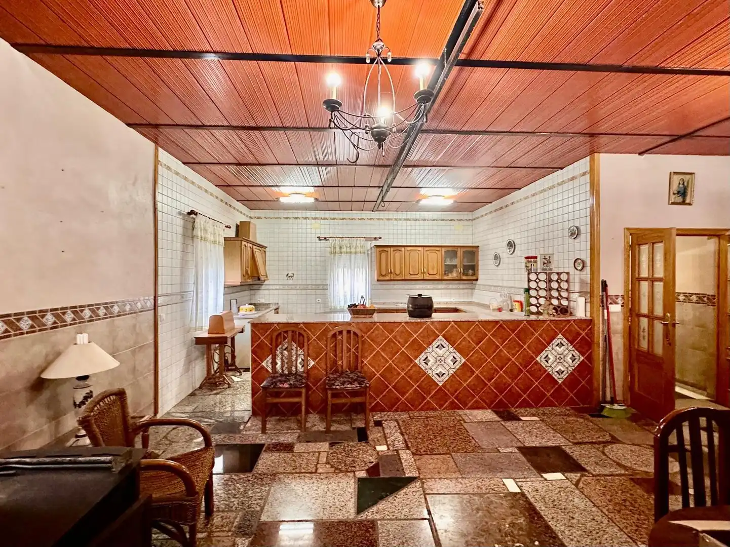 Cocina de Finca rústica en venta en Peñarroya-Pueblonuevo con Jardín privado, Trastero y Piscina
