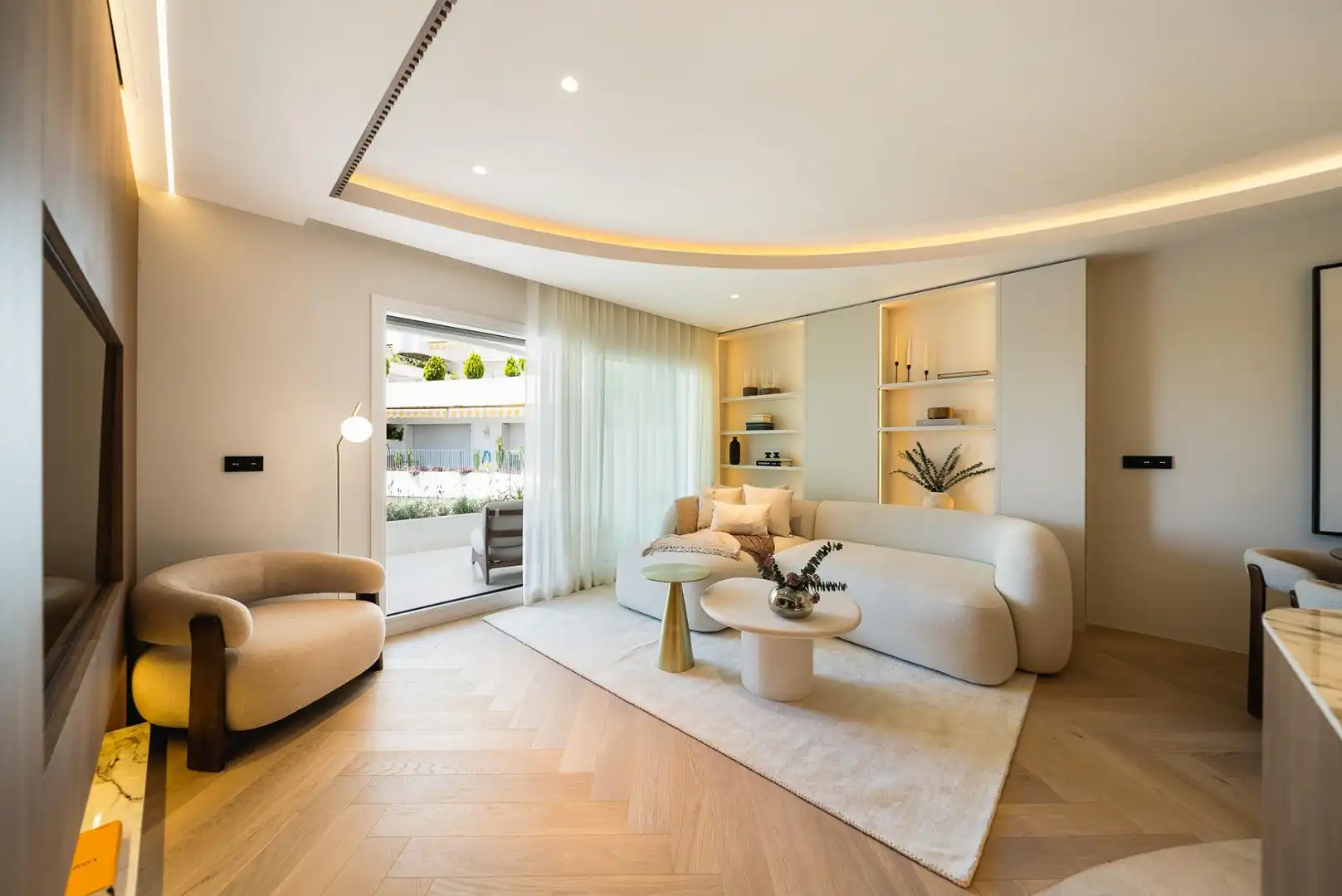 Sala d'estar de Apartament en venda en Marbella amb Piscina comunitària