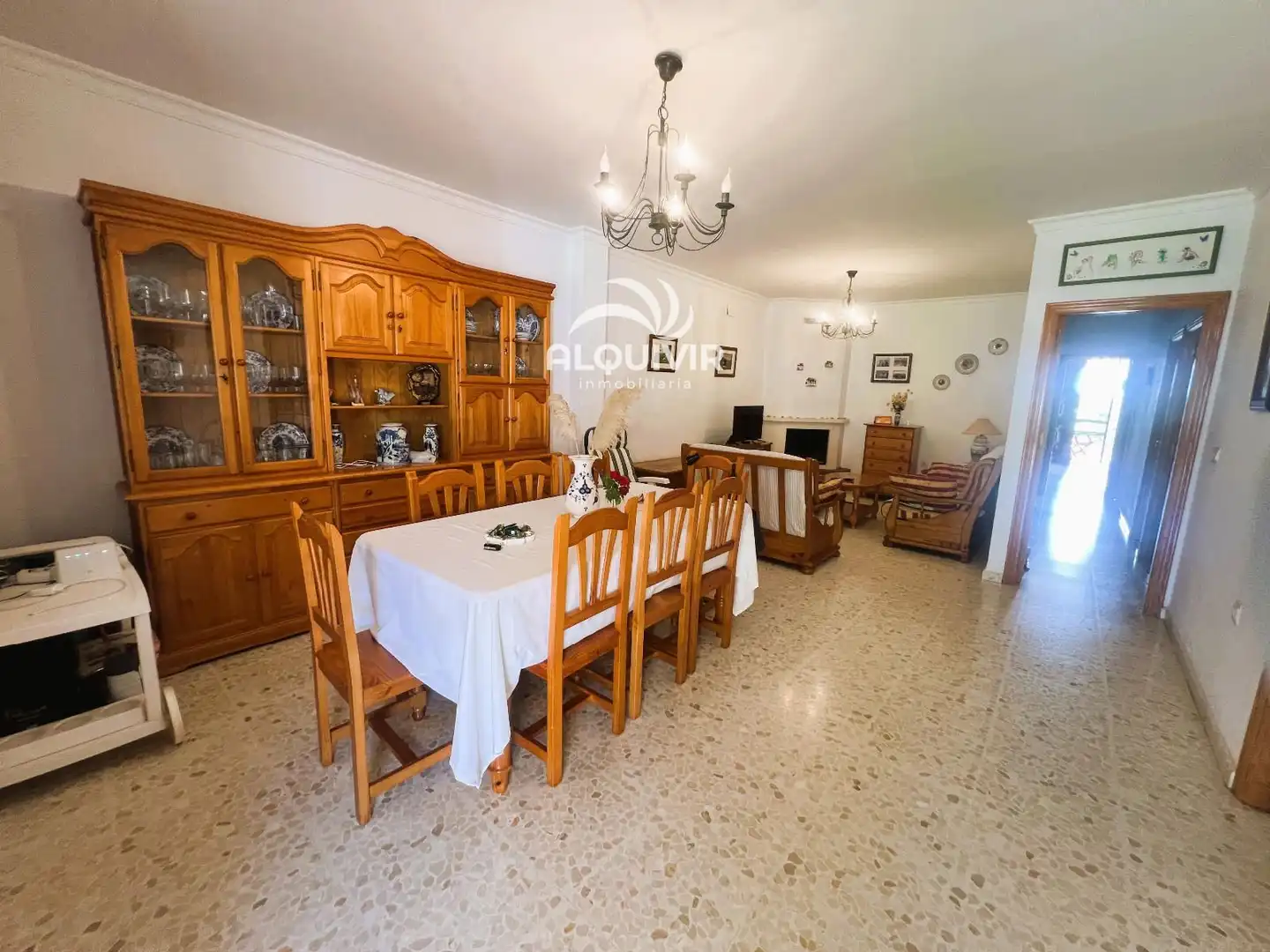 Menjador de Casa adosada en venda en Almonte amb Jardí privat, Terrassa i Piscina