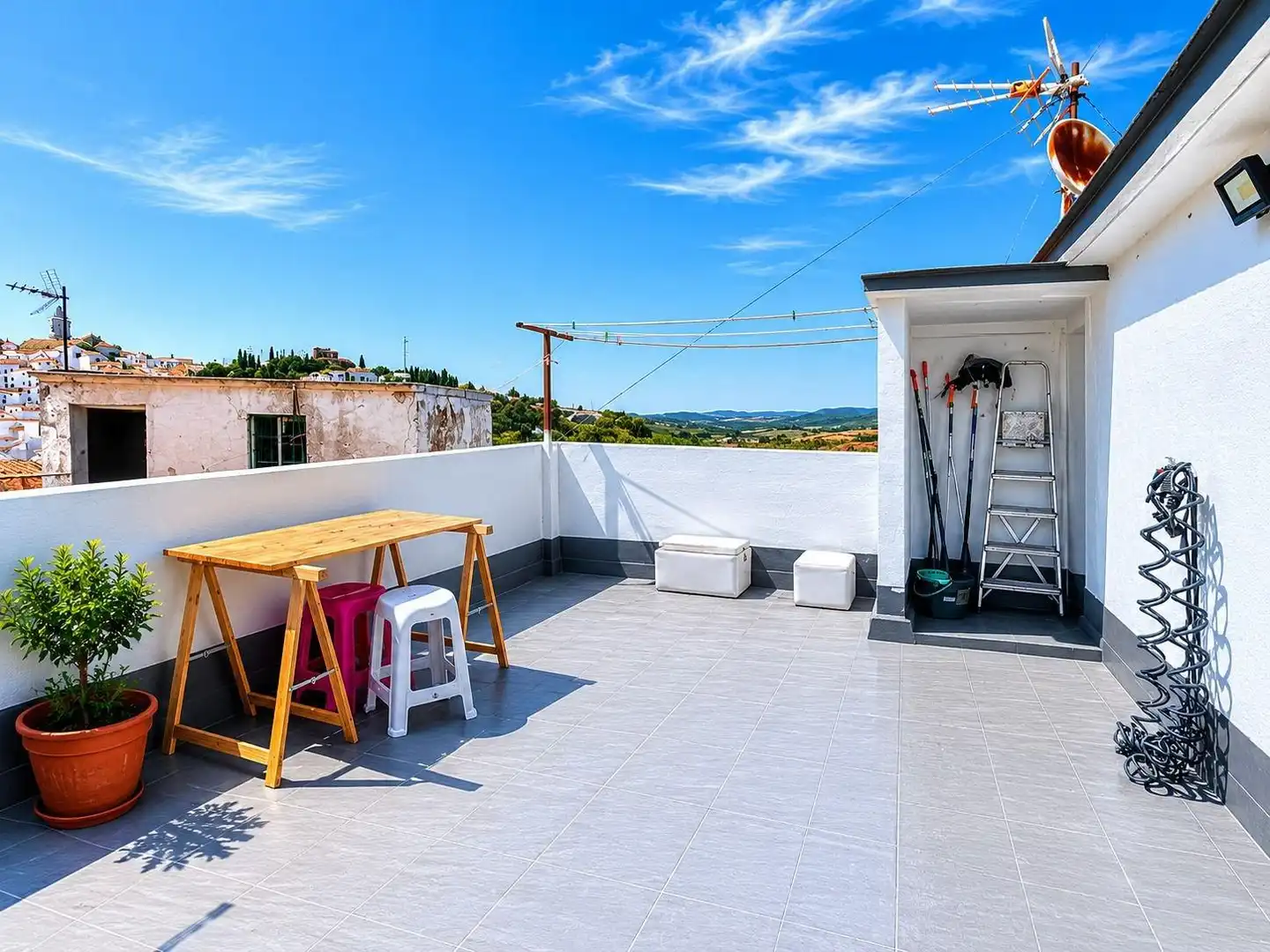 Terrace of Houses for sale in Alcalá de los Gazules  with Terrace, Storage room and Furnished