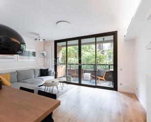 Sala d'estar de Apartament en venda en  Barcelona Capital amb Aire condicionat, Calefacció i Parquet