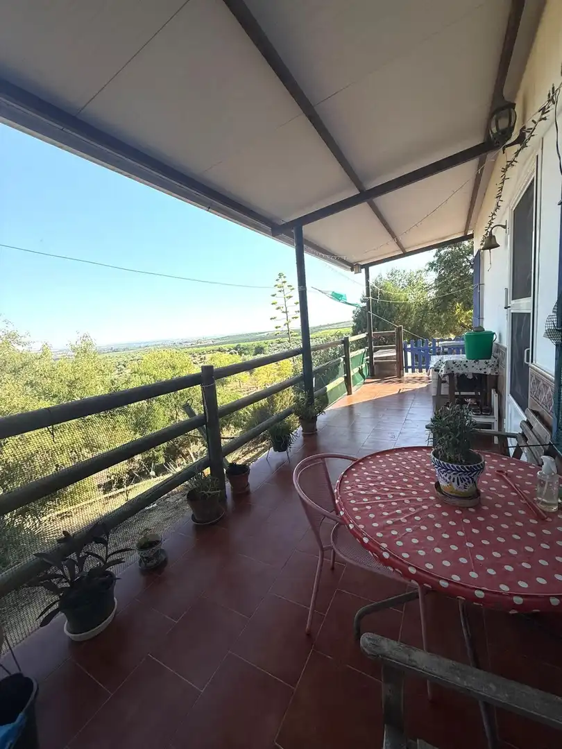 Terrassa de Casa o xalet en venda en Villanueva del Río y Minas amb Jardí privat, Terrassa i Traster