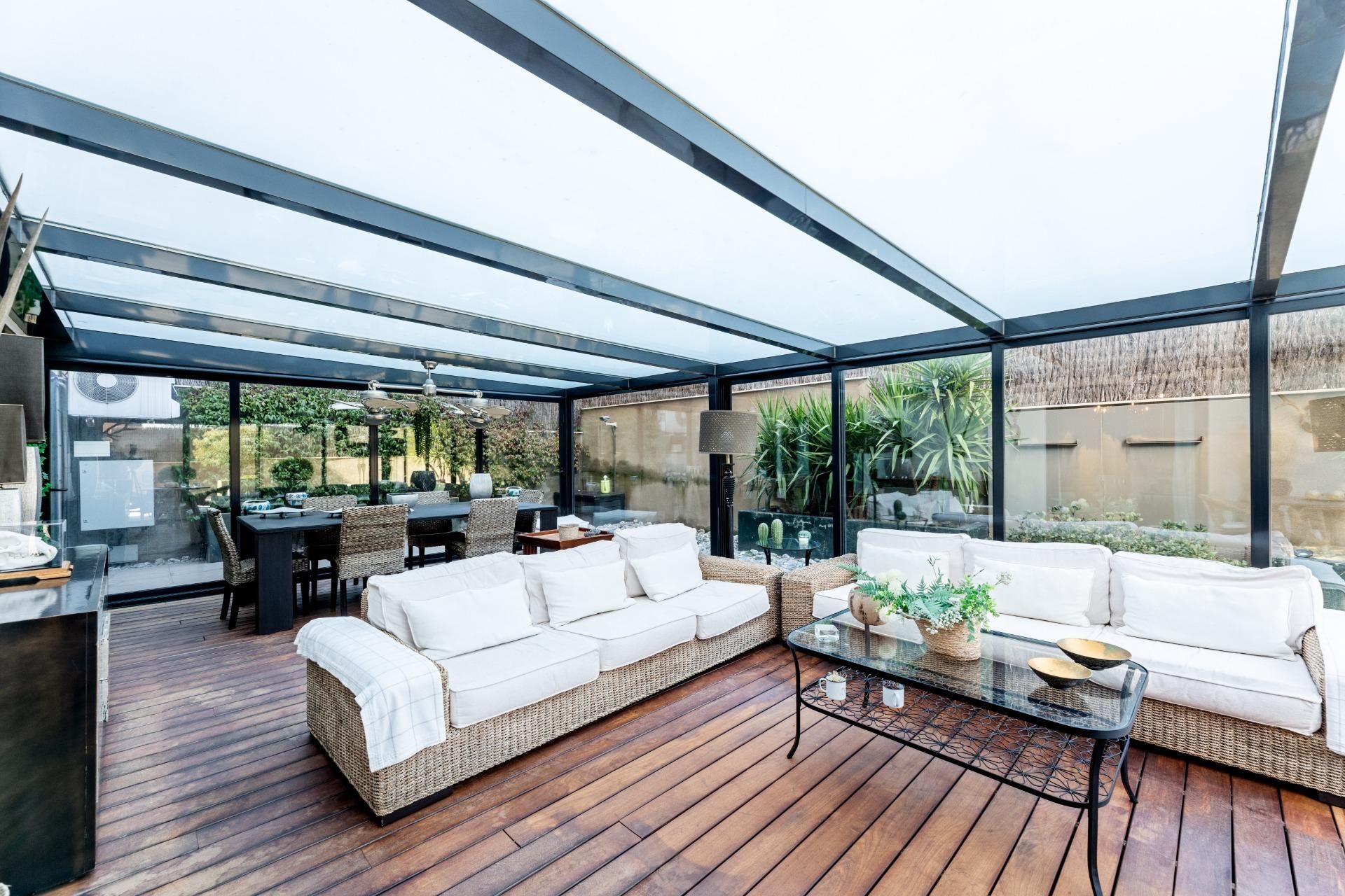 Terrace of Flat for sale in  Madrid Capital  with Air Conditioner, Heating and Private garden