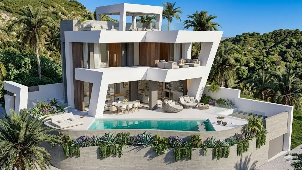 Vista exterior de Casa o chalet en venta en Nerja con Aire acondicionado, Calefacción y Jardín privado