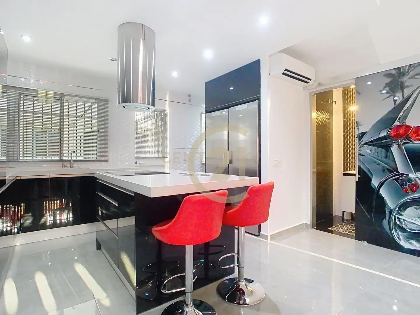 Cocina de Apartamento en venta en Álora con Aire acondicionado, Alarma y Piscina comunitaria