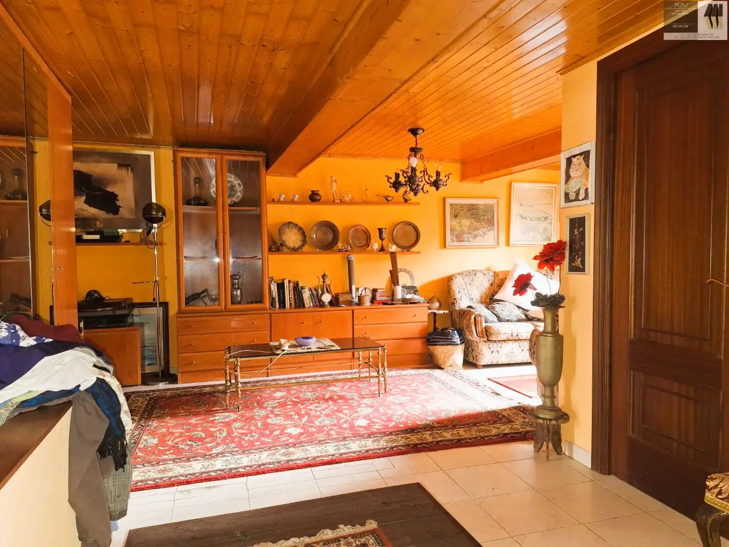 Sala d'estar de Casa o xalet en venda en Bergondo