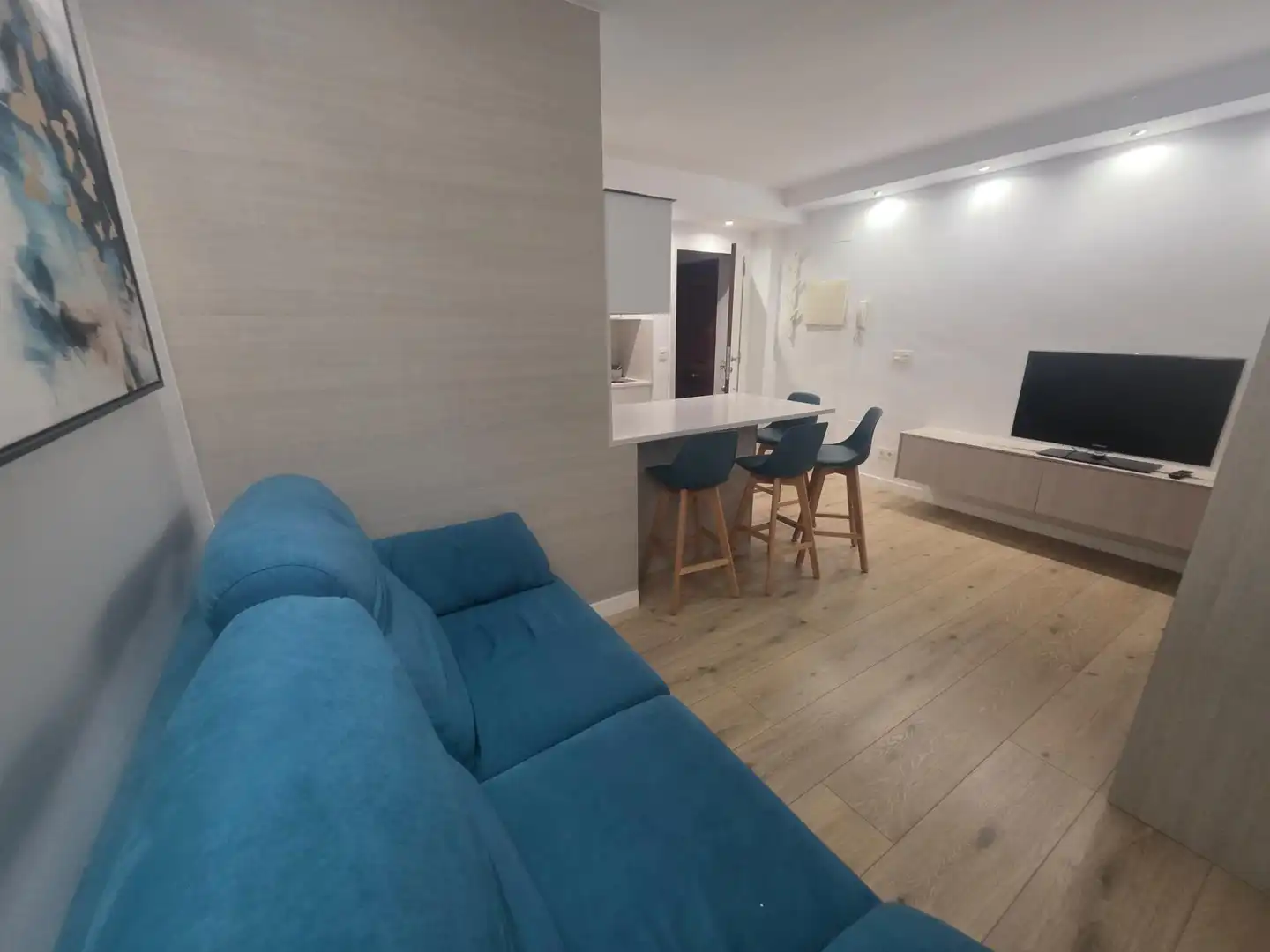 Sala de estar de Estudio de alquiler en Ensanche - Sar